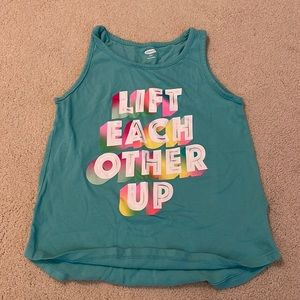 Old navy lift each other up athletic tank top